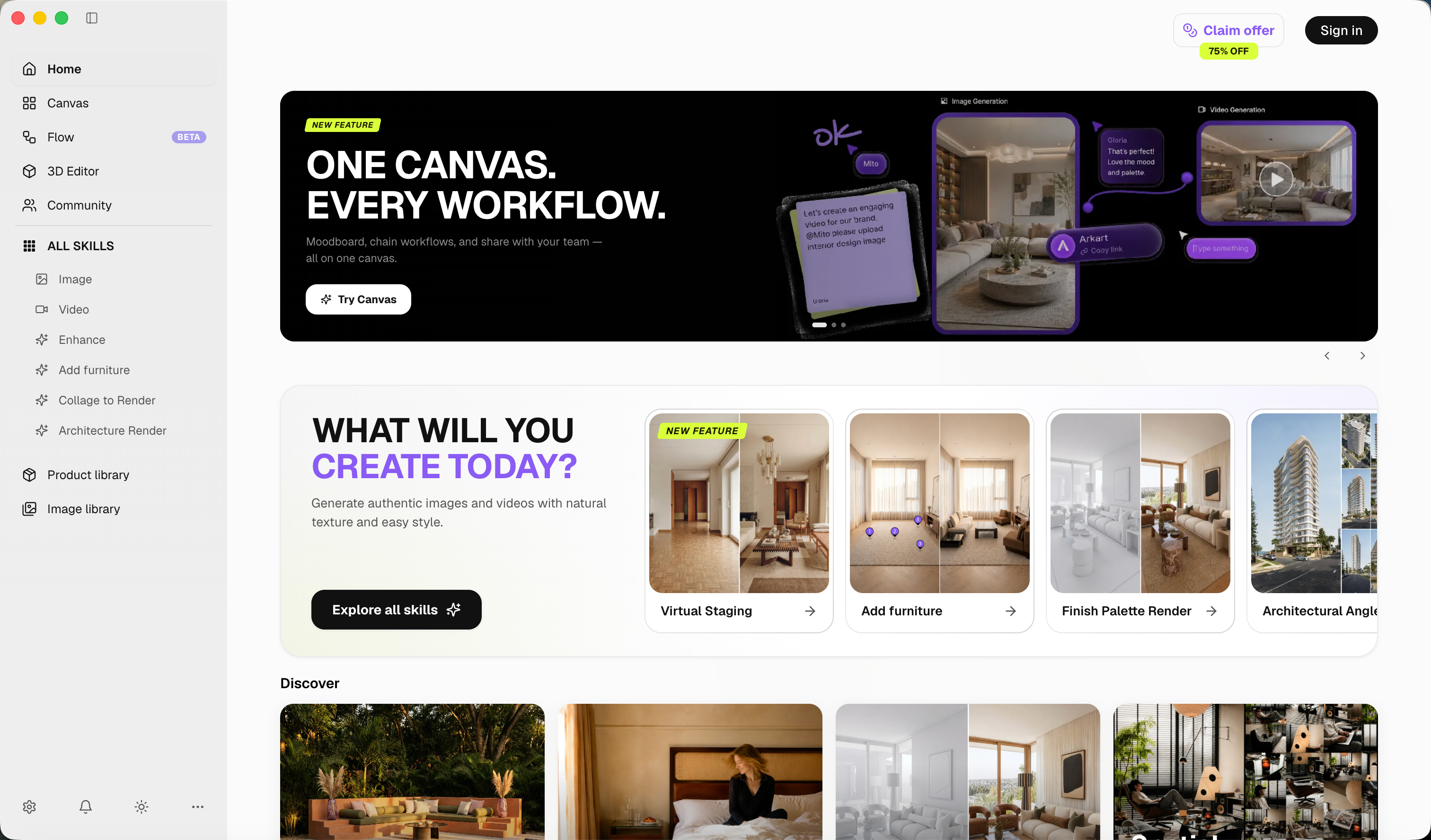 Lovspark desktop home