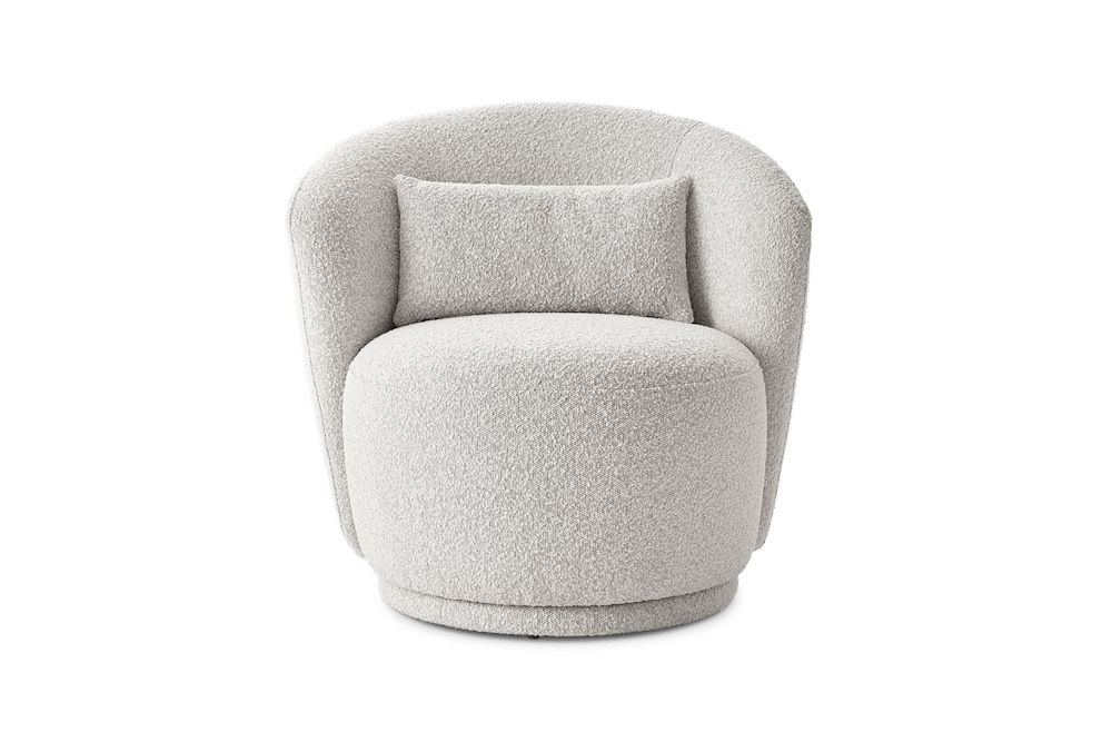 Castlery - Avery Performance Bouclé Swivel Armchair